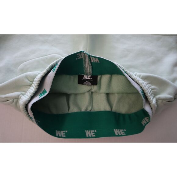 Melody Ehsani Women Sz S Sage Green Core Fleece Double Waistband Sweat Short - Picture 3 of 11